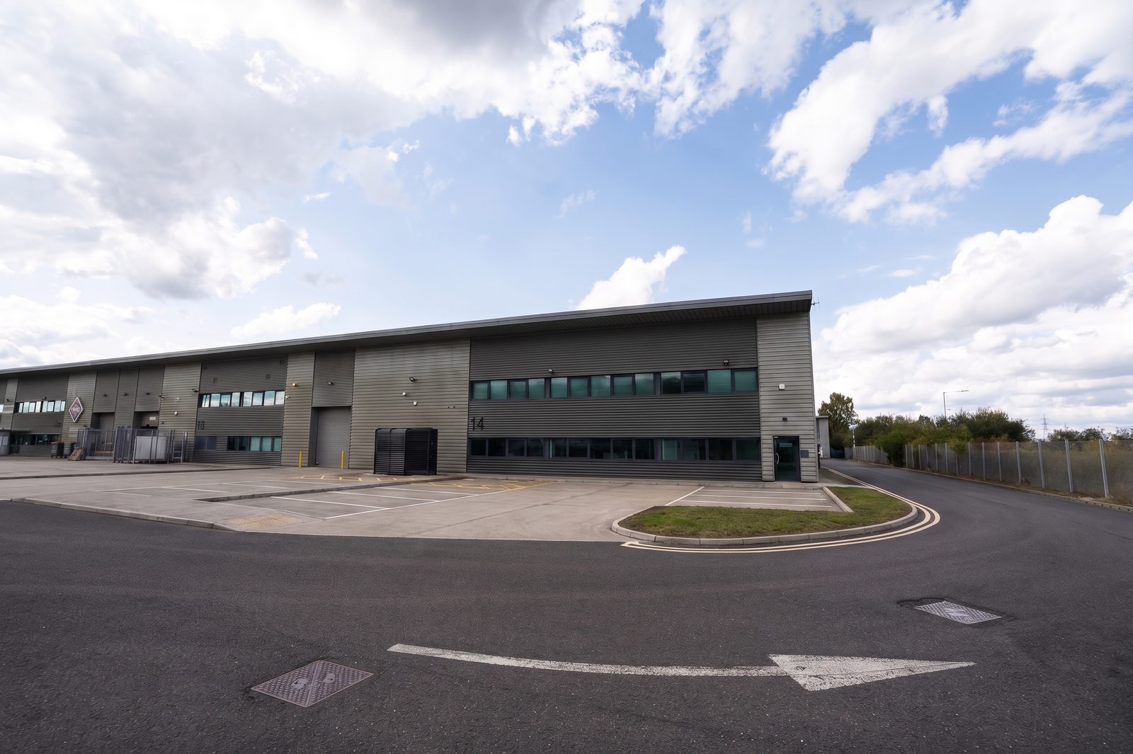 The Stackhouse London unit and on-site parking at the Rainham site